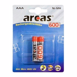 Arcas AAA 2 pak 600 mah Genopladelige batterier 